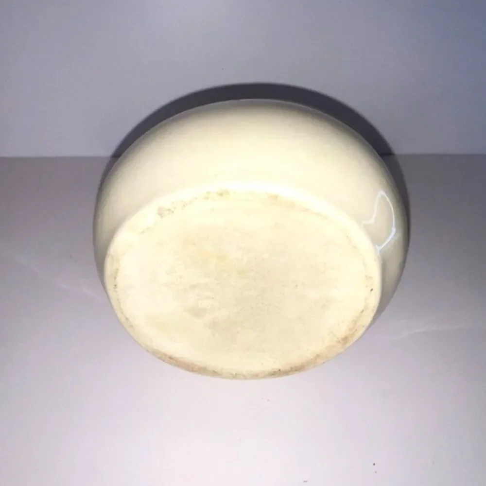 Beautiful vintage white stoneware pitcher; measures 6